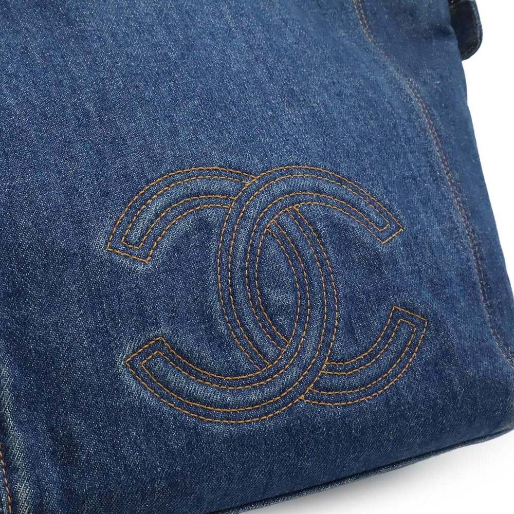 CHANEL Blue Logo Shoulder Bag - Picture 9 of 9